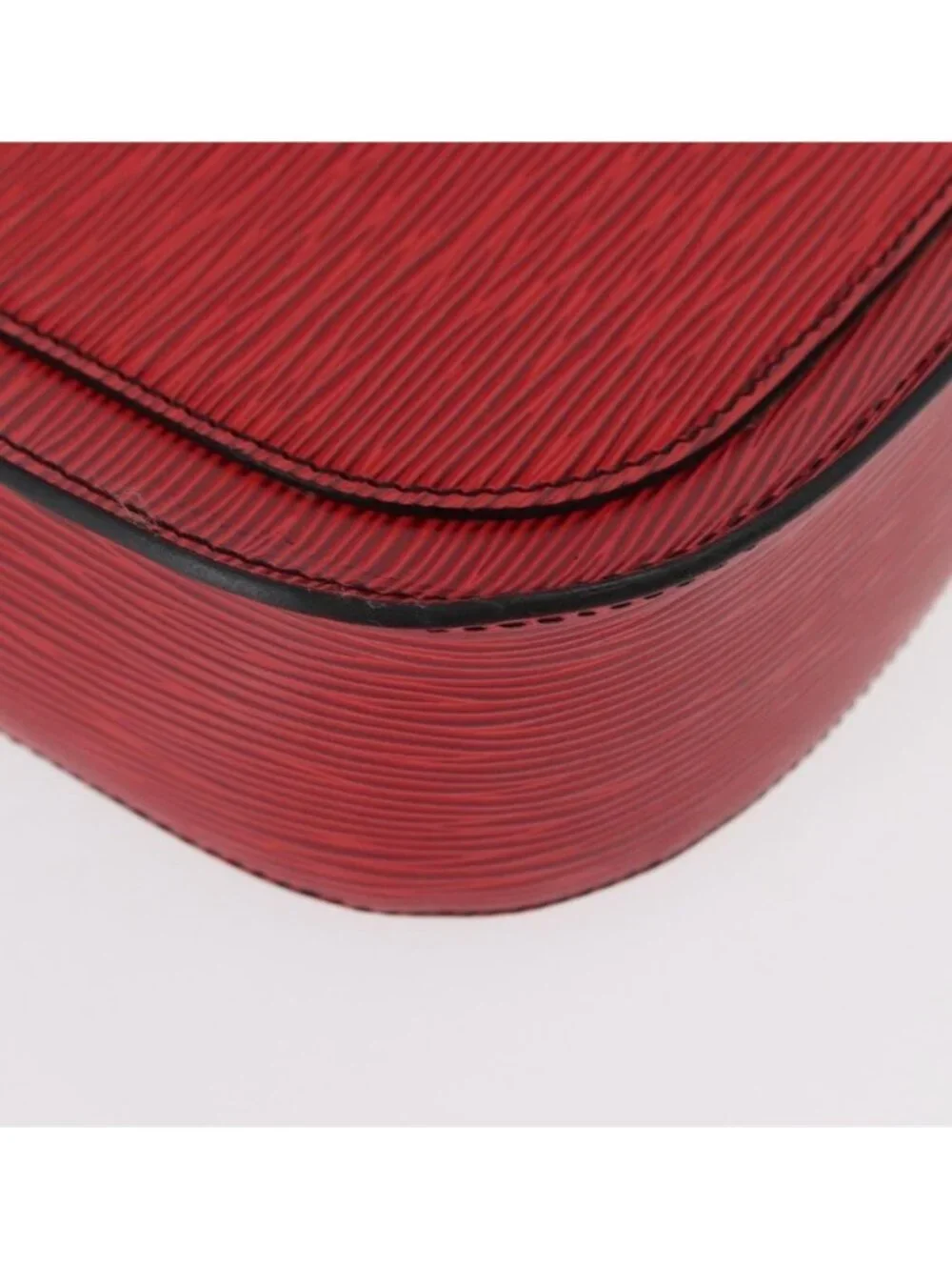 Authentic LOUIS VUITTON Epi Saint Cloud GM Shoulder Bag Red M52197 LV